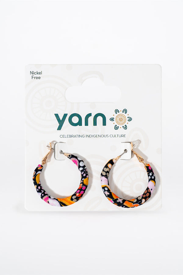 Eastern Maar Wrapped Hoop Earrings