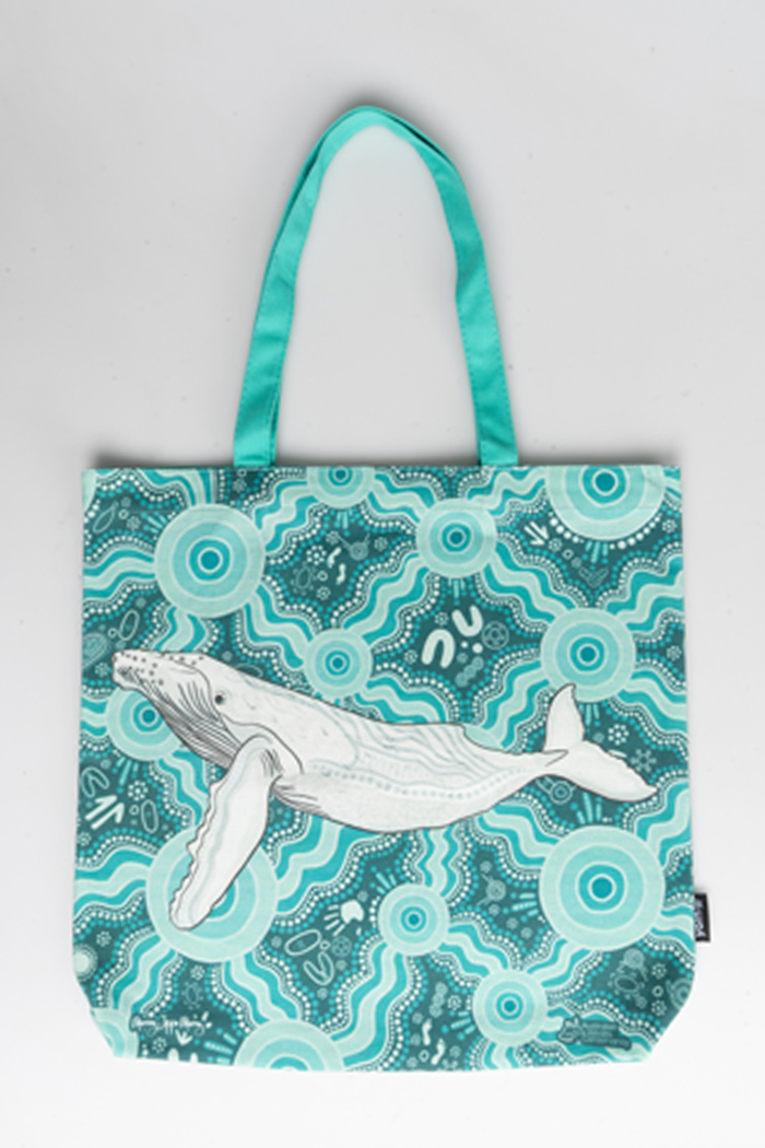 Migaloo 'Australian Wildlife Conservancy' Premium Canvas Full Print Tote Bag