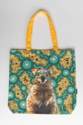 Quokka 'Australian Wildlife Conservancy' Premium Canvas Full Print Tote Bag