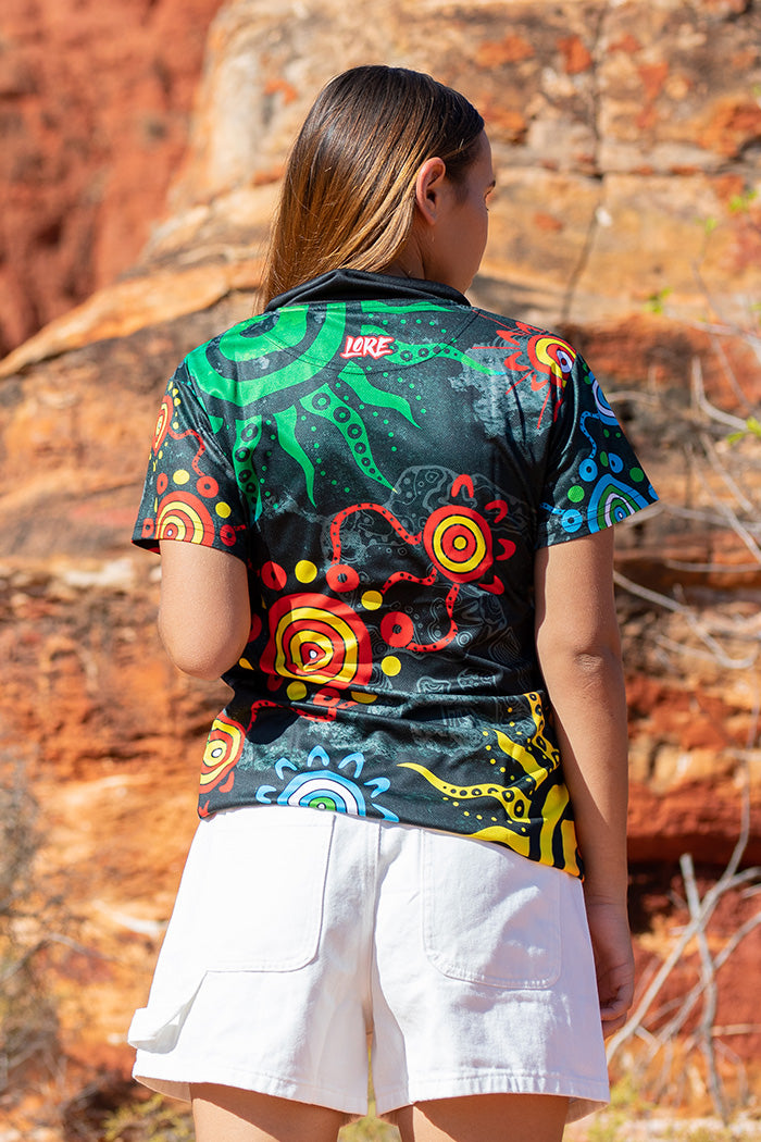 Brisbane Broncos Polo Shirt NAIDOC Week Aboriginal and 