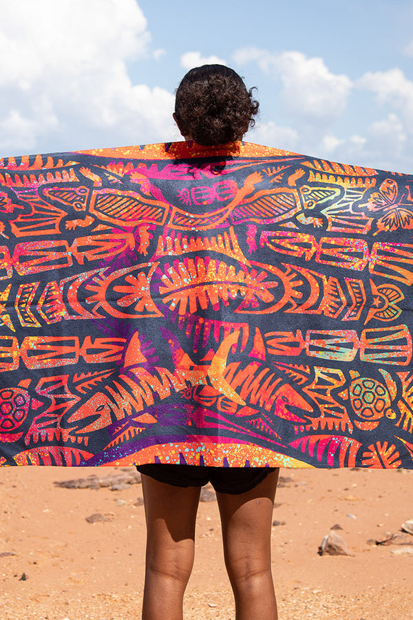 TSI Neon Beach Towel