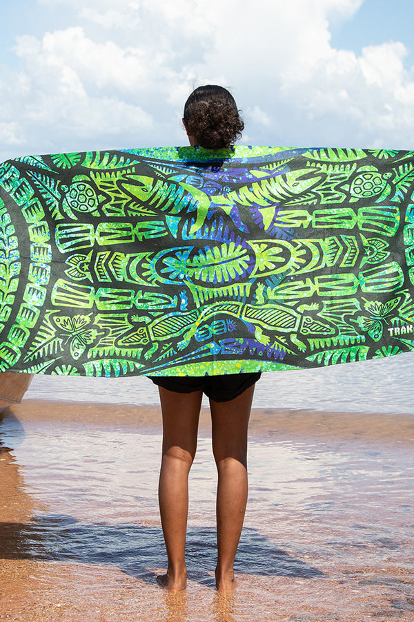 TSI Aqua Beach Towel