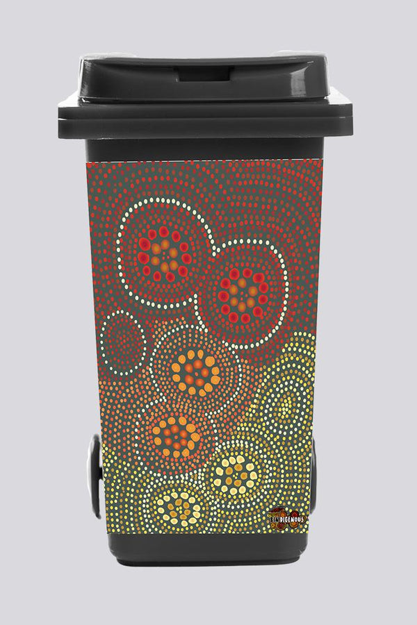 Bindigenous Red Bin Sticker (Fits 240L Bin)