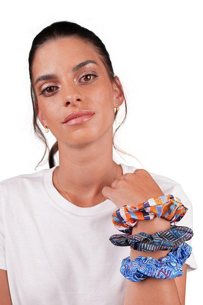 Aboriginal Art Headwear-Scrunchie 3 Pack Set 3-Yarn Marketplace