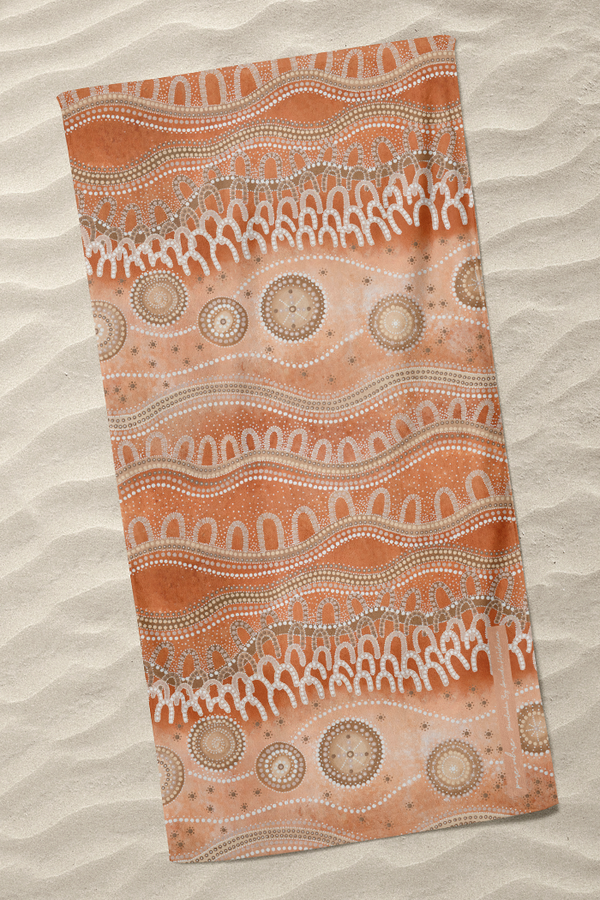 Yawalanha (Watch One Another) Beach Towel